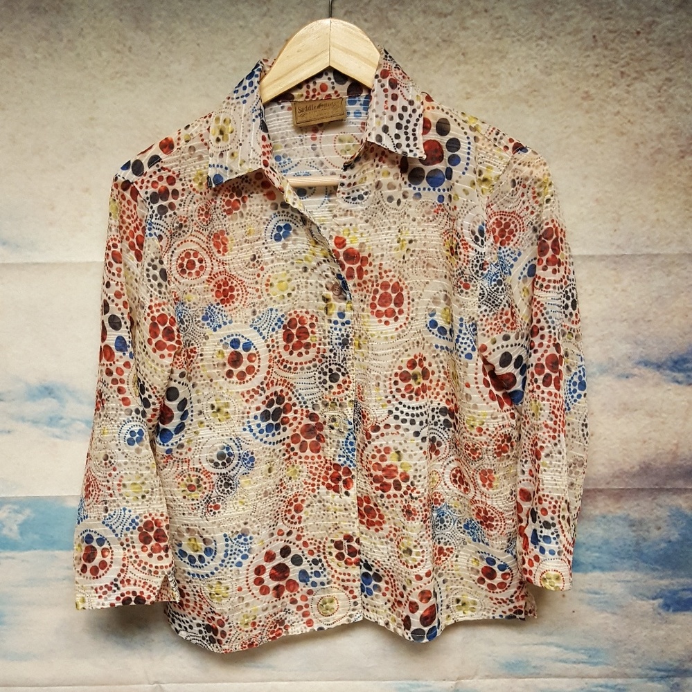 SADDLE RIDGE vintage collection blouse